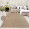 Paco Home Alfombra de Yute para Interior y Exterior - Natural y Negra, Resistente y Elegante, Ideal para Patio y Salón, tamaño:200x290 cm, Color:Beige 4