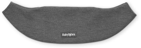 BabyBjörn Bavoir pour Porte-bébé Mini et Move, Jersey, Gris foncé