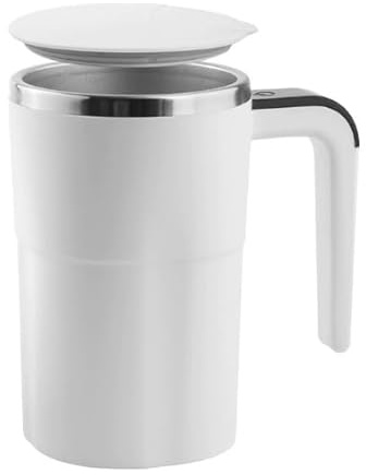 GOEDCH 380 ml Tazza da Caffè Elettrico Automatico con Auto-Mescolanza: Tazza da Caffè con Miscelazione Automatica e Indicatore di Temperatura, Bicchiere per Latte con Miscelazione Automatica Magnetica