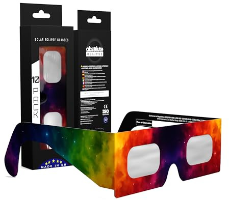 Absolute Eclipse Colorsplash Solar Eclipse Glasses Bulk Wholesale – ISO 12312-2 testade & CE-certifierade – AAS rekommenderad EU-tillverkare – 2026 Eclipse Europe