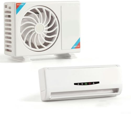 Oniissy Car Fragrance Diffuser with Solar Powered Air Conditioner Design for Vehicle Interior, Adjustable Aroma Intensity, Nanofiber Rod Technology, (Lemon)