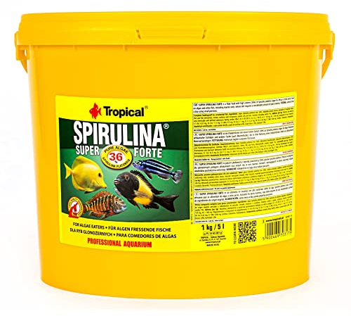 Tropical Super Spirulina Forte Flockenfutter mit 36% Spirulina (Platensis) Anteil, 1er Pack (1 x 5 l)