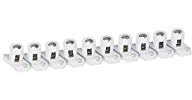 Legrand 034004 Barrette de 10 Bornes Séparables avec Capacité, par Borne 2mm X 35mm² et Pas 25mm