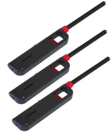 3 Pack Gas Lighters 11 Butane Stove Kitchen Fireplace BBQ Grill Utility Lighter