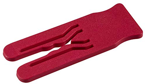 GedoTec 100 Pcs Professional 13a Adjusting washers Glazing Blocks Wedges for Compensate at The Mount of Substructures Thick 1 mm Plastic garantiert Safe Seat Through self-Clamping, red, 0.12