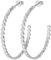 CLUSE Damen-Creole Versilbert Perle CLJ52002