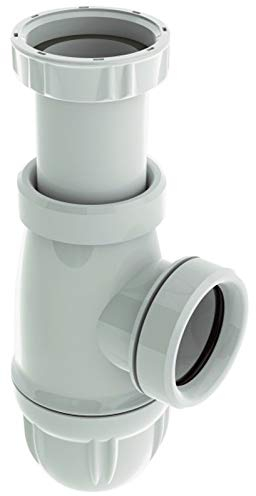 SOMATHERM FOR YOU - BB118 - sifone del lavandino regolabile NF - Evacuazione 40mm - plastica bianca
