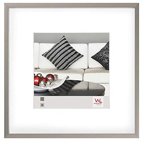 walther design Marco de fotos acero 40 x 40 cm Marco de aluminio con passepartout, Chair AJ440D
