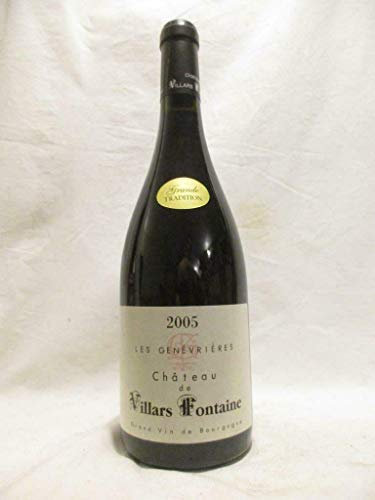 hautes côtes de nuits château de villars fontaine les genévrières (b2) rouge 2005 - bourgogne