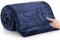 MOONLIGHT20015 Fleece Blanket Navy Throws for Sofas Double - 400 GSM Fluffy Blankets for Bed Couch and Travel - Silk Touch Warm Soft Cosy Throw for Adults Kids Fit All Season, 150x200 Cm