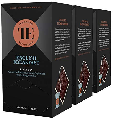 Teahouse Exclusives Luxury Tea Bag English Breakfast, 52.9 g / 3er Pack