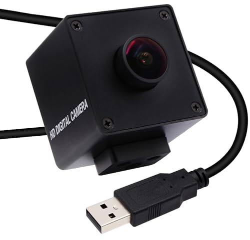 Svpro Ultra HD 4K Computer Kamera 30pfs USB Webcam mit 170° Objektiv, UHD Mini Kamera 3840x2160 Sony IMX317 Sensor Plug&Play UVC Kamera mit Metallgehäuse für Mac Android Linux Windows