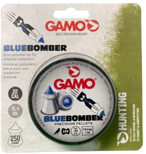 Gamo Blue Bomber .22 Cal Polymer Tip Pellets - 15.4 Grain - 250 Count