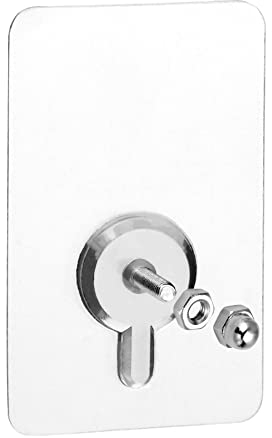 QWORK® 15PCS Vis Adhésives Détachables pour Fixation Murale Sans Percer - Tige Filetée 14mm - 5 x 8 cm - Charge 10 kg