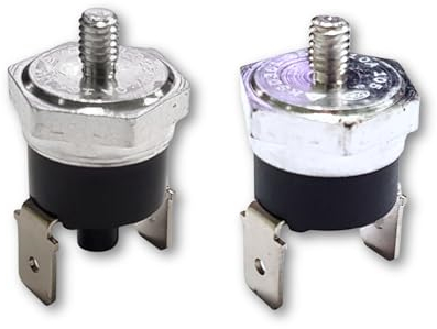 Coppia di Termostati Bimetallici 95 gradi + 165 gradi Con Riarmo Manuale Ricambi Per Macchina Caffè Cialde Compatibile Con Didiesse Frog