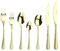 Arthur Price CAVA4401 Champagne Avalon 44 Piece 6 Person Cutlery Set, Stainless Steel