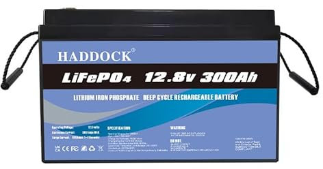 Batteria Lifepo4 12 V (12,8 V) 400 AH, 5000 Deep Cycle al litio fosfato di ferro, sostituisce batteria AGM al piombo acido, adatta per traino, camper, barche, impianti solari, ecc.