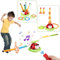 3 in 1 Children's Sports Set, Musical Jump, Toss Ring Game Toys, Stomping Launch Rocket Launcher for Kids, Sports Outdoors Toys for Ages 5-7 with Remote Control Outside Toy for Kids Ages 4-8 5-7 8-13