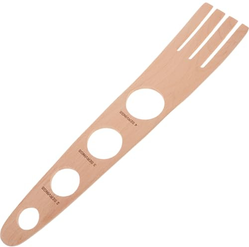 DOITOOL Medidor Espaguetis de Madera para Raciones Precisas Herramienta para Medir Pasta Utensilio Compacto para Cocina Familiar
