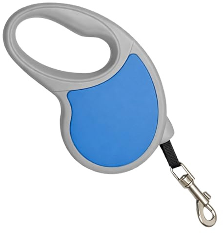 Laisse Rétractable pour Chien 5m Jusqu’à 16 kg – Enrouleur Convient aux Petites et Moyennes Races, Accessoire Chien pour Promenades Quotidiennes