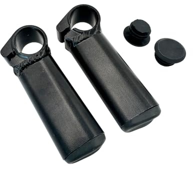 UPANBIKE Bike Bar Ends Aluminum Alloy Lock On Ergonomics Design Mountain Bike Road Bicycle Handlebar Ends (Black)