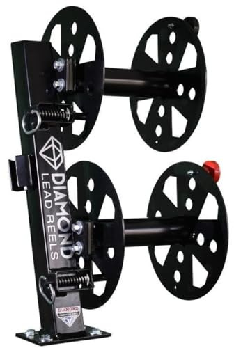 Heavy Duty Fixed Base Welding Lead Reel 10 dia Black Color