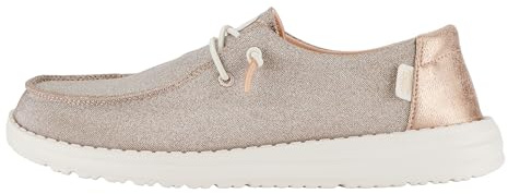 HEYDUDE Wendy Metallic Sparkle - Scarpe Donna Slip-On Sneakers - Mocassini, Rose Gold, 37