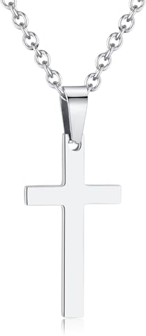 Cruz Collar de las Señoras, la Cruz Clásica,Gargantilla Collar Simple y Compacto,Hermoso Regalo para las Niñas de Sexo Femenino