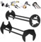 Ensemble de 2 Clés Robinet Multifonctionnelles - 7 Tailles Universelles pour Lavabo, Évier, Sous Évier - Clé Hexagonale à Quatre Griffes pour Plombier - Cuisine et Salle de Bain