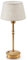 Akku Tischlampe Aufladbar, Kleine Tragbare Kabellose Tischlampe mit Dimmer, Touch Dimmbare Lampe für Esstisch Wohnzimmer Schlafzimmer Outdoor Balkon Garten Deko, Lampenschirm Leinen,Antikes Metall