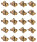 Flaconi 20PCS Grapas Coche,Accesorios de Coche,M6 U Tipo Tuerca Clip,Sportbike Fairing Spire Clips,Juegos de Tuercas de Clip Roscachapa Tuercas en U de Metal,para Motocicletas Tractores Coche
