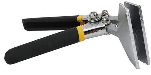 Sorandy Metallsömtång Bekvämt Handtag Dubbeldoppat Greppböjverktyg för Metallbearbetning 45# Stål Raktång för Hemverkstad (Böjd)