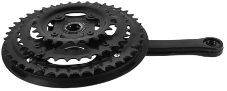 NUOBESTY Ensemble de Manivelles pour Vélo de Montagne Noir en Acier au Carbone Design Léger et Changement de Vitesse Fluide pour Cyclisme