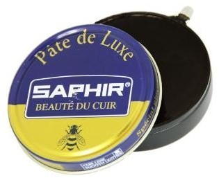 Saphir Beaute Du Cuir Pate De Luxe High Gloss Dark Brown Shoe Polish 50ml
