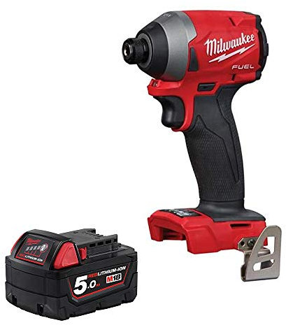 Milwaukee M18FID2-0 18v M18 Li-ion Fuel GEN 3 Impact Driver 1x 5Ah Battery M18B5 Black