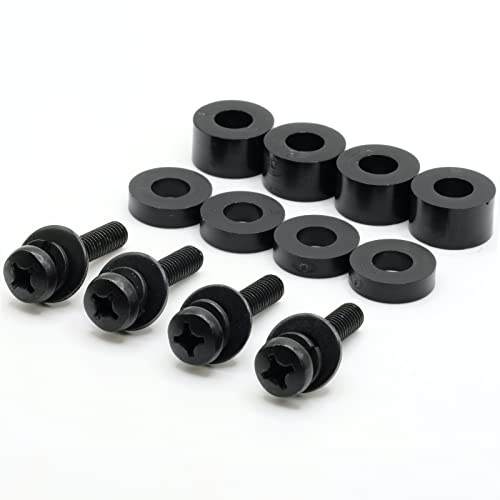 M6 30mm TV Wall Mount Screws - Universal Metric M6 Mounting Hardware Kit - Includes Washers and Spacers for M6 12mm to M6 30mm Installations. VESA Compatible - Any TV Brand.