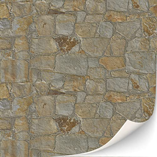 3 Blatt selbstklebende Boden-Fliesen für Puppenhäuser Maßstab 1:12 (Terracotta Fliesen)