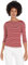Tommy Hilfiger Damen Langarmshirt Slim U-Boot-Ausschnitt, Mehrfarbig (Breton STP/Dark Magma/Ecru), XS