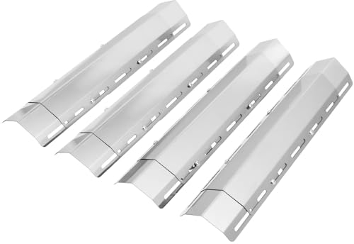 WELL GRILL Lot de 4 couvercles de brûleur réglables de 38,2 cm à 65 cm pour barbecue à gaz Landmann, Enders, Grillchef, Charbroil, Tepro et la plupart des barbecues à gaz, répartiteur de flamme, bars