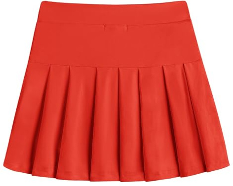 Arshiner Girls Skirt Kids Athletic Skorts High Waist Tennisskirt Pleated | with Pockets,Cheerleader Sportskirt,Golf,Runnning,School PE,Summerskirt,6-13 Years