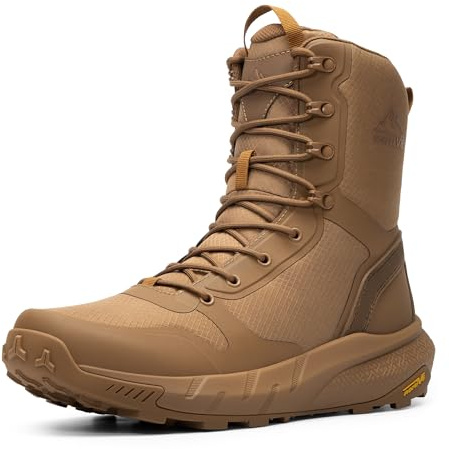 NORTIV 8 Hommes Rangers Militaire Bottes de Tactique | Bottes légères et Confortables pour Le Travail Toute la Journée, Bottes de randonnée