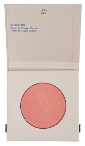 Korres naturliga färska blush rosa Peony 01, ultrakrämigt puderrouge med sammetslen textur, finish med satintouch för en naturlig lyster, med pionblomma extrakt, vegansk 4,5 g