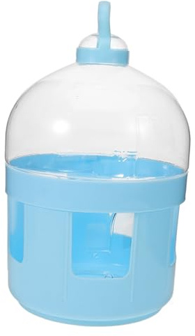 Hemobllo Distributore d Acqua per Uccelli Mangiatoia per Piccioni Accessori per Gabbie per Uccelli Abbeveratoio per Quaglie per Colombe e Pappagalli Garantisce Riserva d Acqua Prolungata