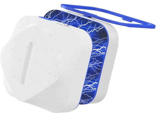Generico Pulitore Magnetico per Vetro 'Acquario,Attrezzo Magnetico A Doppia Faccia con Alimentatore - Pulitore Acquario - per Ghiaia Stagno Domestico Animali Domestici Terrario Tartaruga Betta