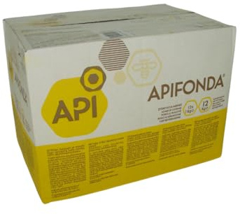 Apifonda 12 x 1 kg - Bee Feed Dough for Beekeepers | High-Quality Sugar Feed Dough for Honey Bees | Ideal Winter and Spring Food | Ready to Use Immediately