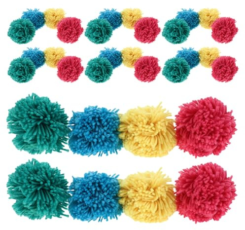 Gatuida Lot de 32 balles de Dodgeball de 9 cm en Laine Souple pour Jeux de Plein air - Équipement de Kickball pour l'école, Les fêtes et Les activités Sportives. Fournitures pour