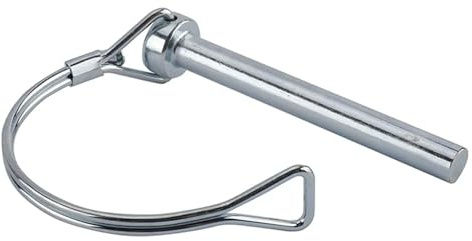 Perno di accoppiamento for rimorchio, perno bloccaggio dell'albero 70x8mm Argento Confezione da 10 perni del filo attacco con fermo for ad arco tondo