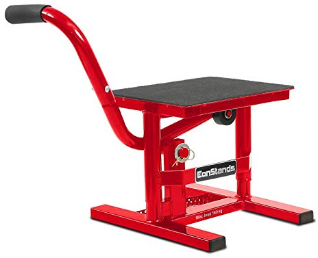 Constands MX Caballete Elevador Moto Cross, Supermoto, Enduro, Trial Rojo