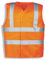 Uvex Protection Flash Arbeitsweste - Warnorange Unisex-Sicherheitsweste - Mit Klettverschluss XL