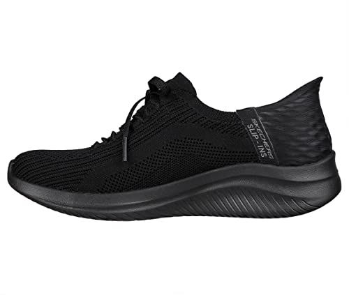 Skechers Damen Ultra Flex 3.0 Brilliant Path Sneakers,Sports Shoes, Black Knit/Trim, 38 EU